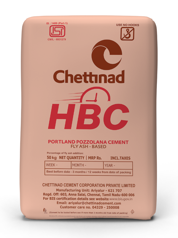 Chettinad HBC Cement Bag - Premium Cement for Hollow Block Construction